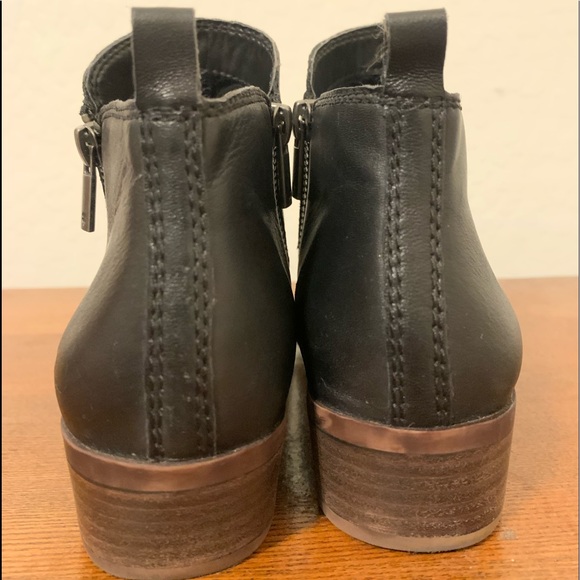 Lucky Brand Booties Black Leather Upper 7M - Picture 2 of 6